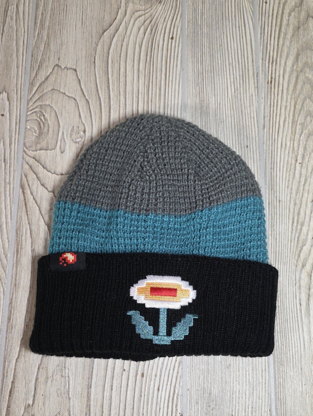 Super Mario Bros. Fire Flower Knit Beanie Knit Winter Hat